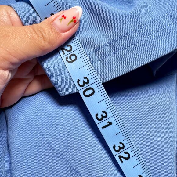 Figs Yola Skinny Scrub Pants Ceil Blue Women Small - Picture 8 of 9